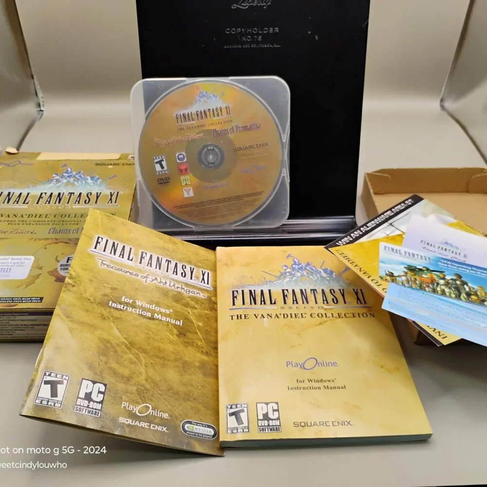 PC DVD ROM Final Fantasy XI The Vana' Diel Collection Windows software 2001-2005